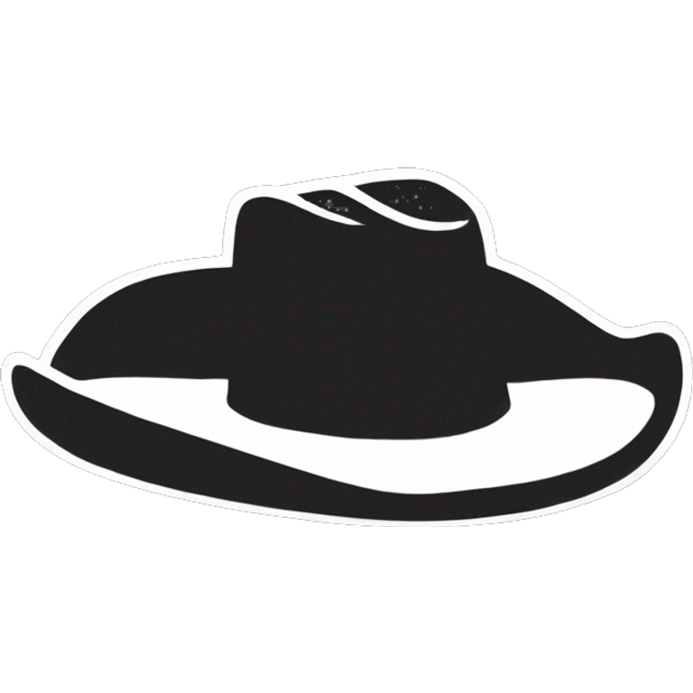 Cowboy hat black emoji