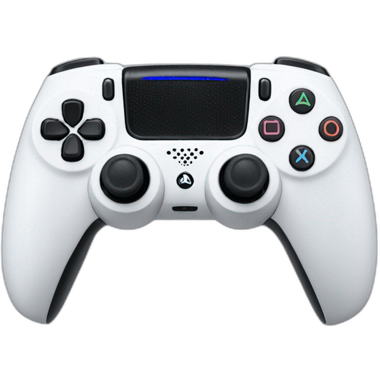 White Ps5 dualsence controller emoji