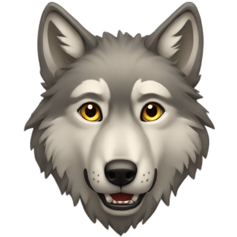 Wild wolf  emoji