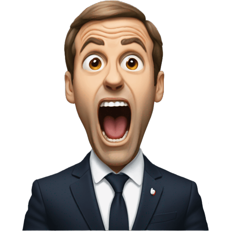 macron scream  emoji