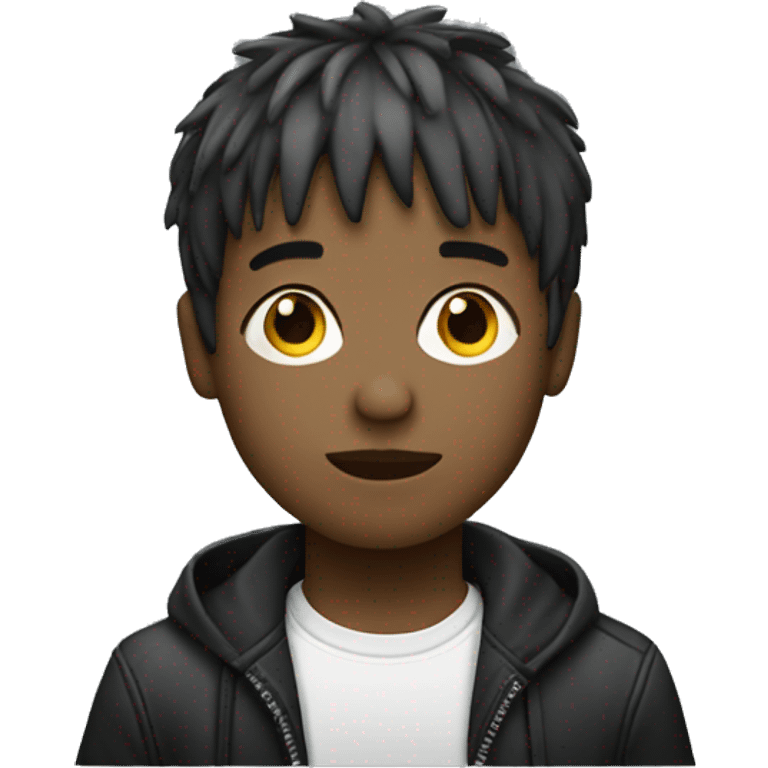 boy with a fringe and short hair music producer emoji