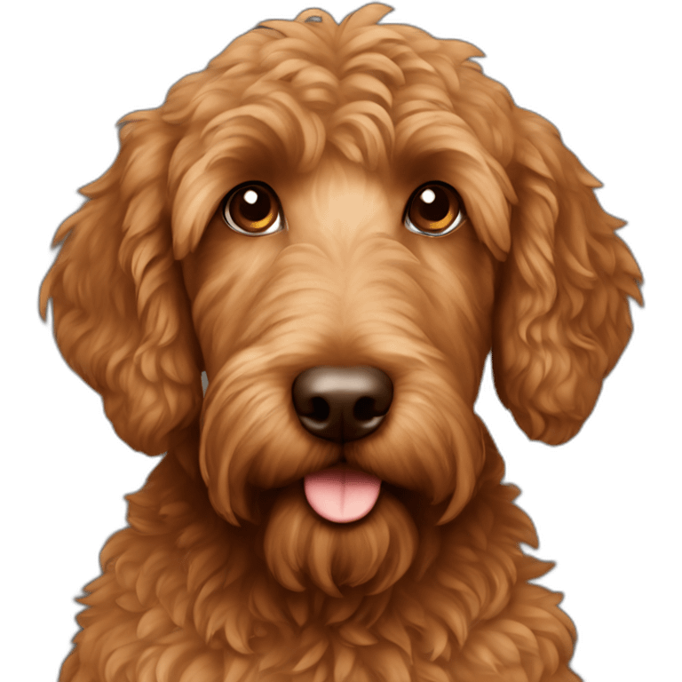 brown labrodoodle emoji