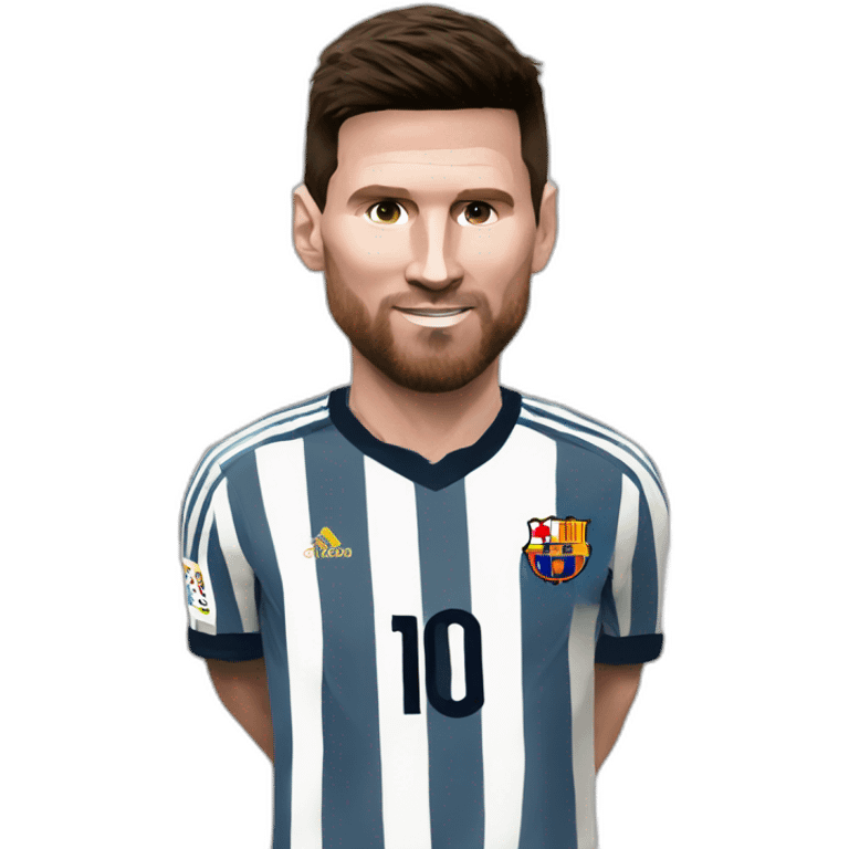 Messi tape Ronaldo emoji