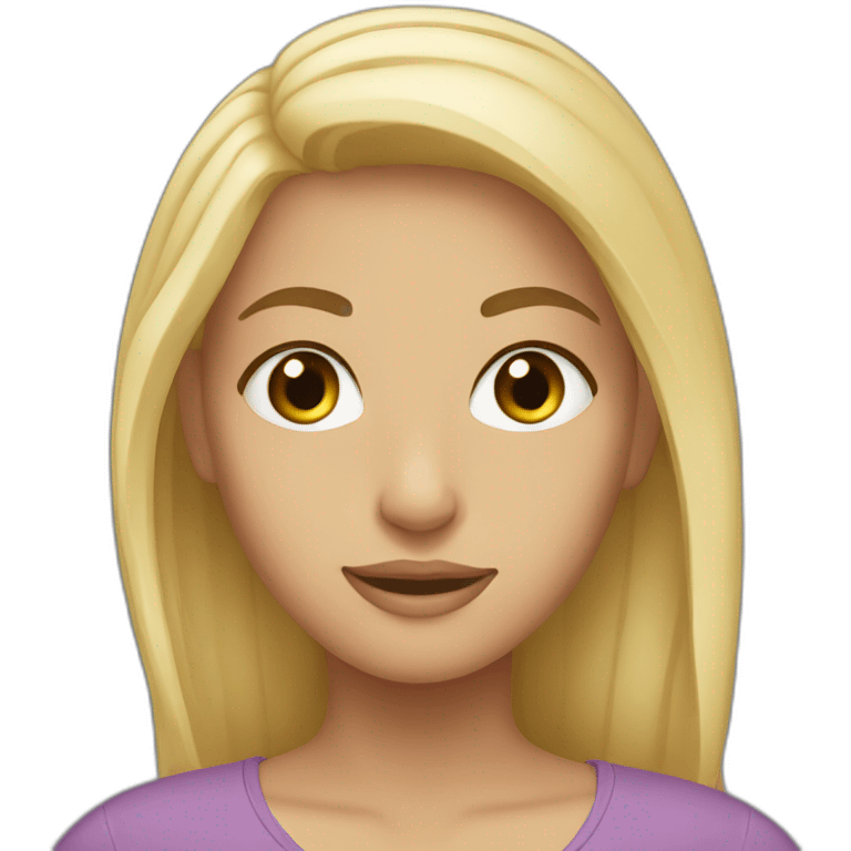 Arab caucasian girl with blonde hair emoji