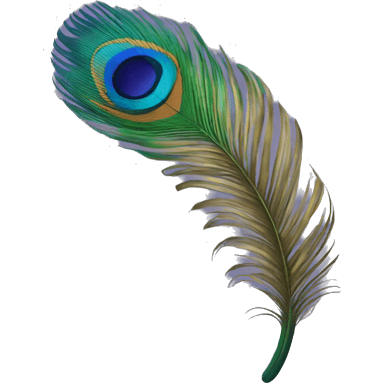 Feather of peacock emoji