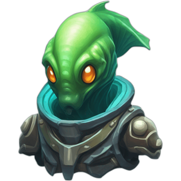 alien sea creature scifi roguelike rpg style inspired by slay the spire digital art emoji