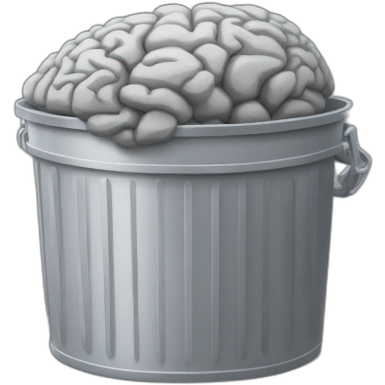 a trash can brain lid emoji