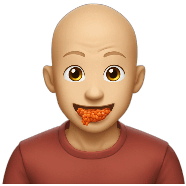 Krilin eat harissa emoji