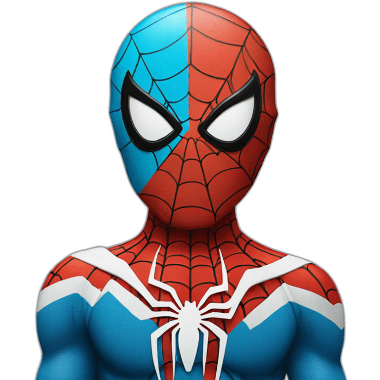 Spiderman with argentine flag emoji