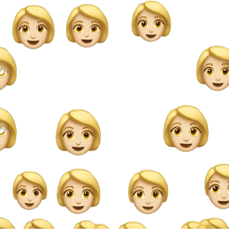 Blond beautiful lady running  emoji