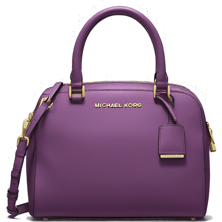 Realistic plum color Michael Kors satchel purse.  emoji