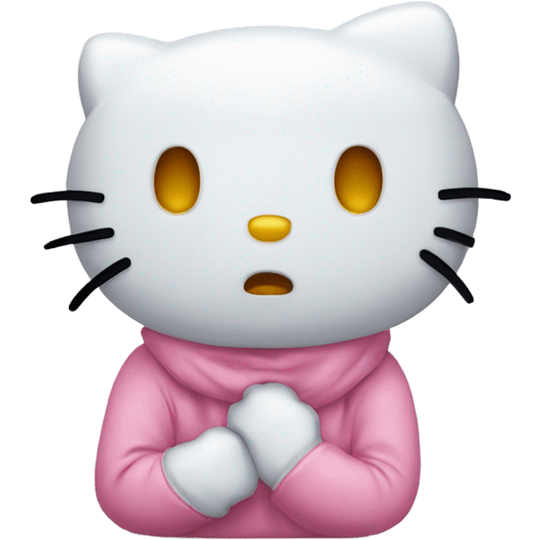 crying hello kitty  emoji