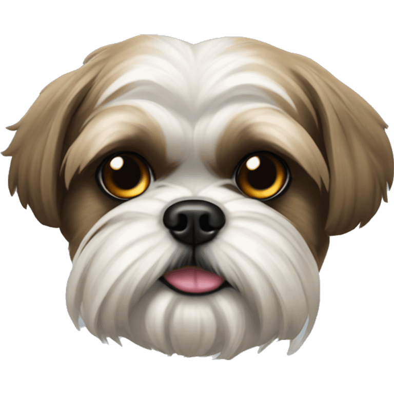 Shihtzu cross shnauzer gangster  emoji