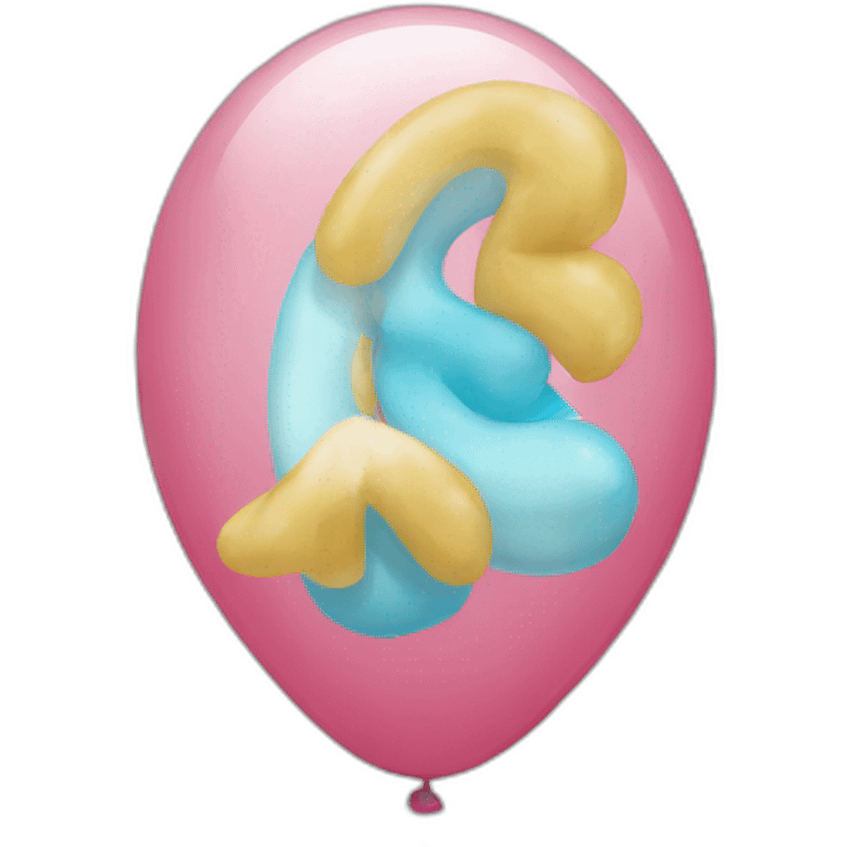 balloon number four emoji