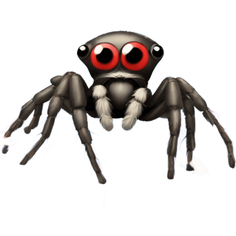 Jumping spider with fireworks  emoji