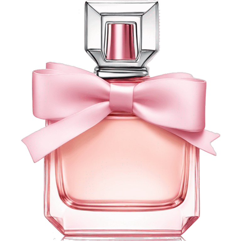 Light pink Miss Dior perfume with bow emoji