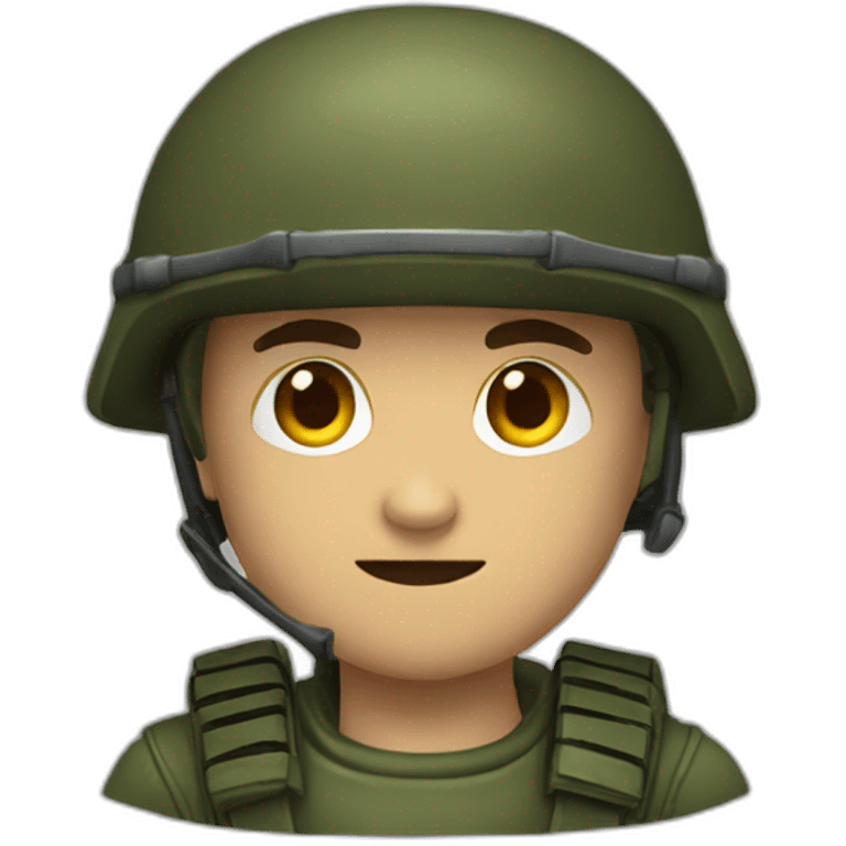 Diablo con casco militar emoji