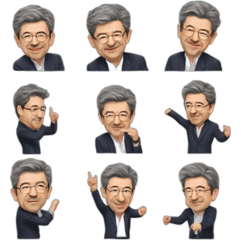 Jean Luc Mélenchon dansant le zouk emoji