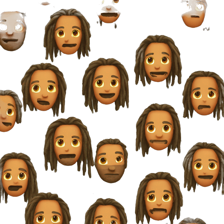 man with dreads and orange jump suit emoji