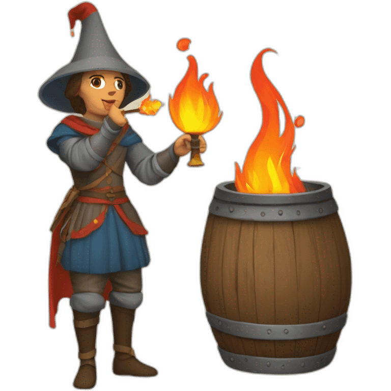 medieval fireeater emoji