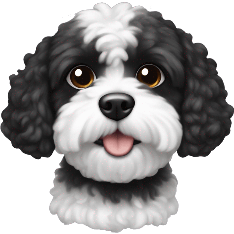 Black and white shipoo emoji