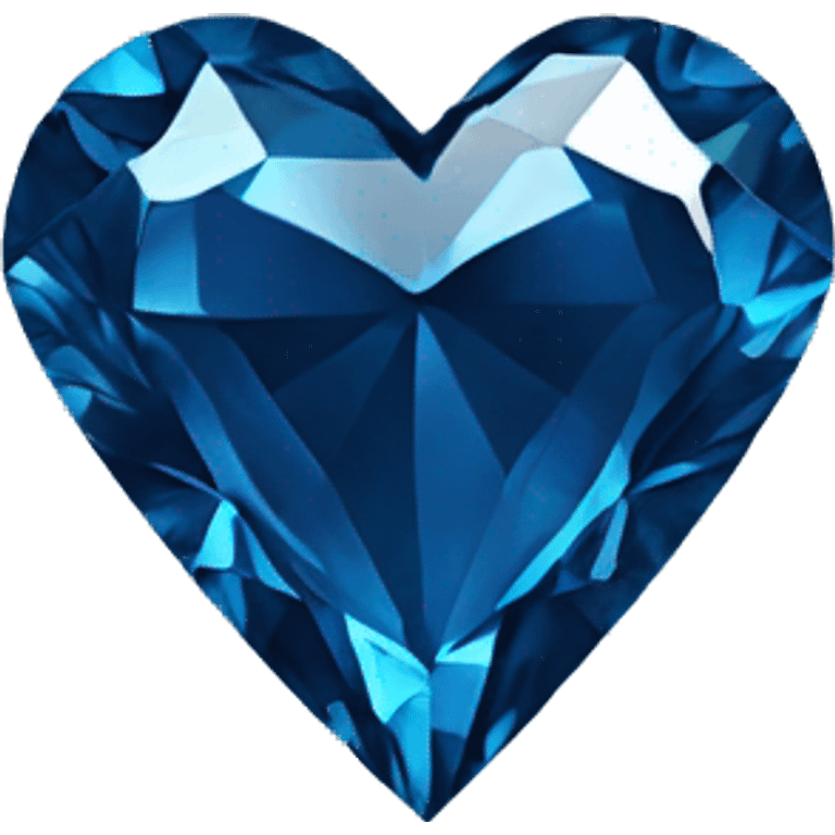 dark blue diamond heart emoji