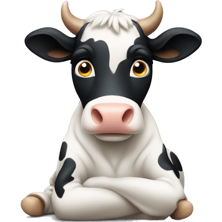 A sitting cow emoji