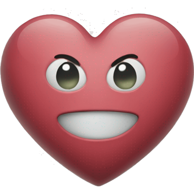 heart on blank an white emoji