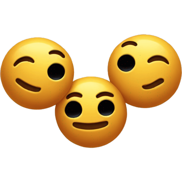 3 balls on top of each other emoji