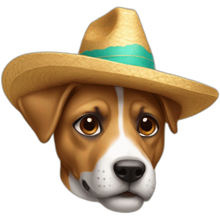 Perro con sombrero  emoji