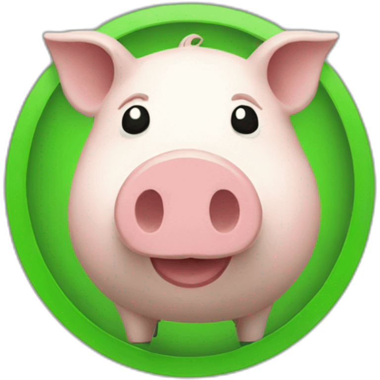 green trader piggy emoji