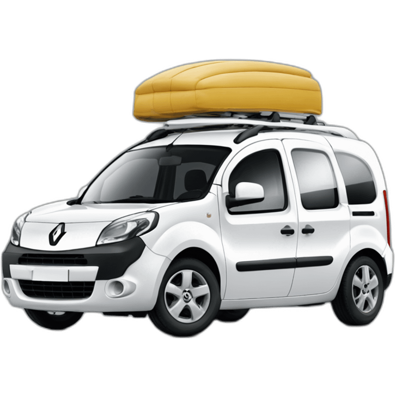 renault kangoo blanc de côté sans barres de toi emoji