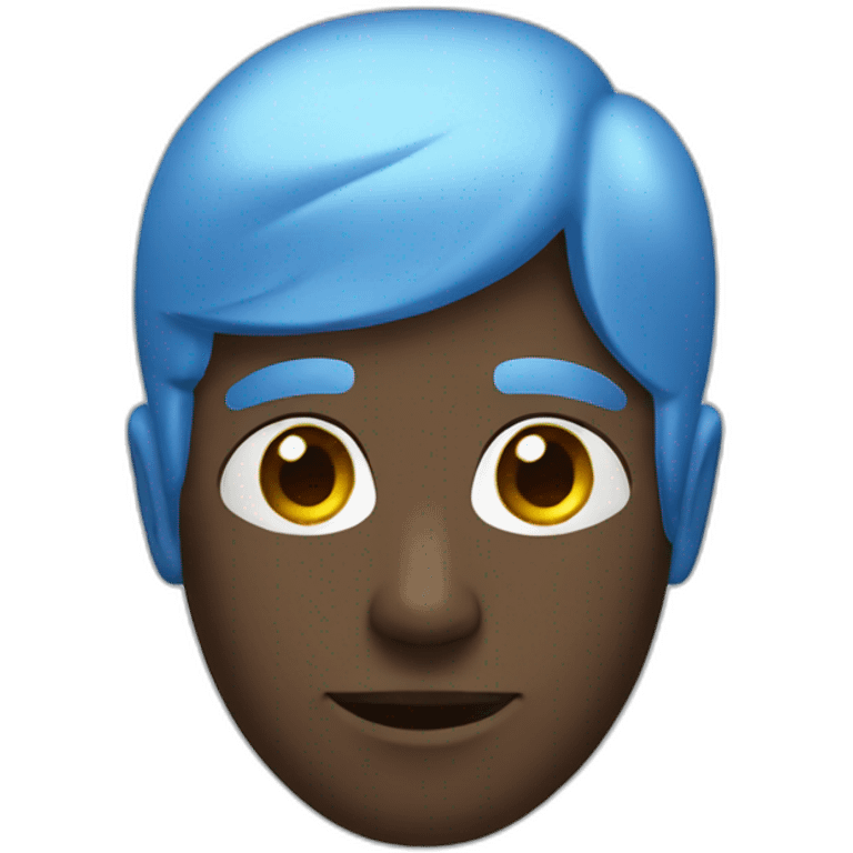 Chat bleu emoji