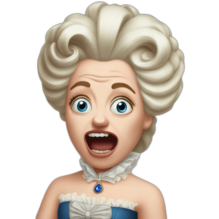 crazy eyes Marie Antoinette scream emoji