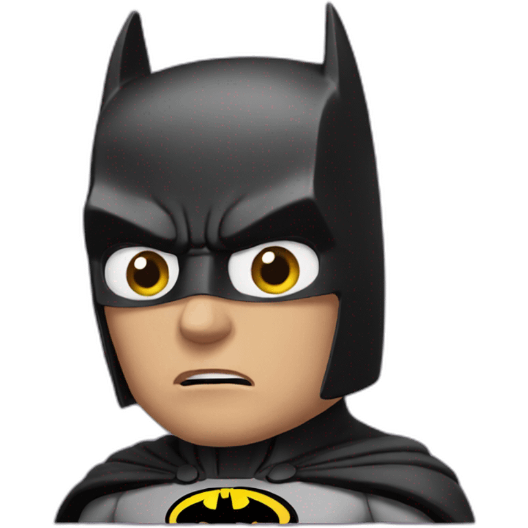 Batman thinking intensely  emoji