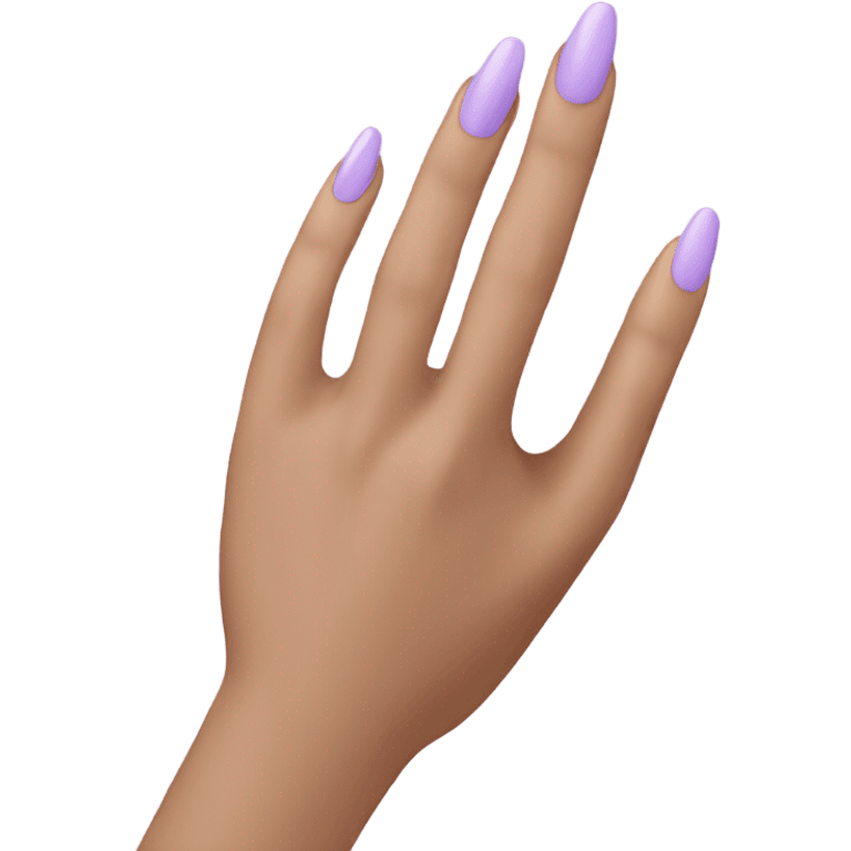 light purple nail color emoji