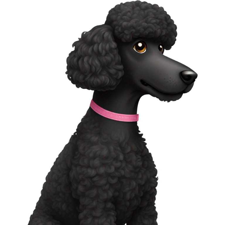 Black poodle  emoji