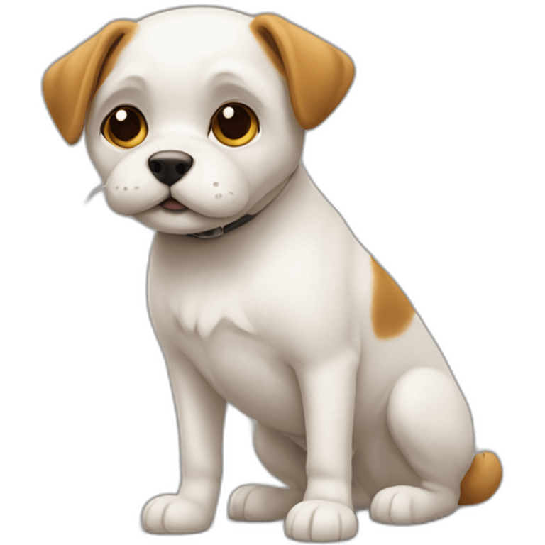 Chat avec chien emoji