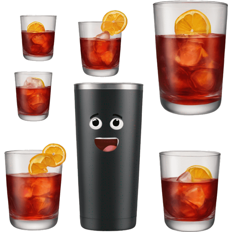 negroni in tumbler emoji