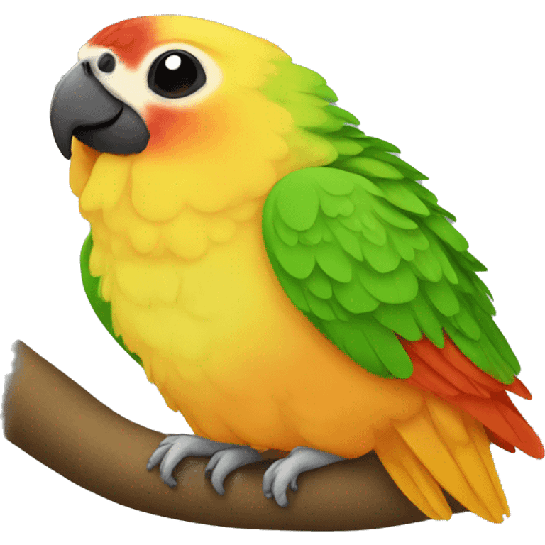 Conure sleeping emoji