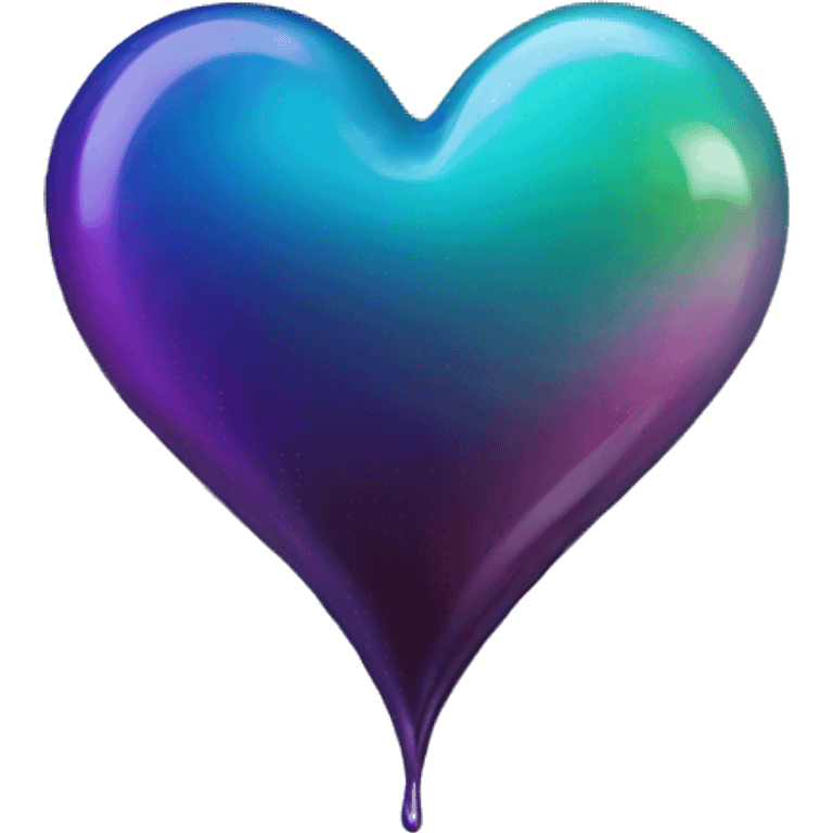 oil-slick heart emoji