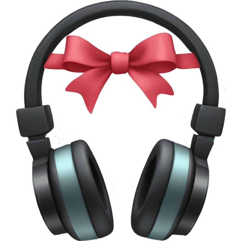 Headphones with bows emoji