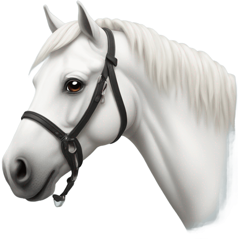 white horse  emoji