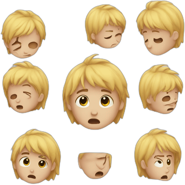 Cute crying boy  emoji