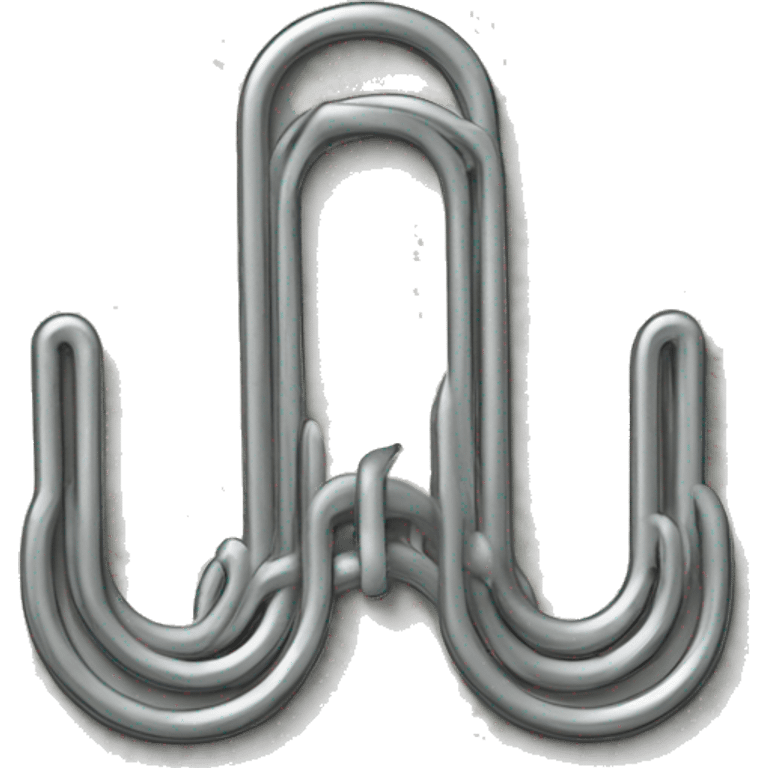  e-shaped paper clip emoji