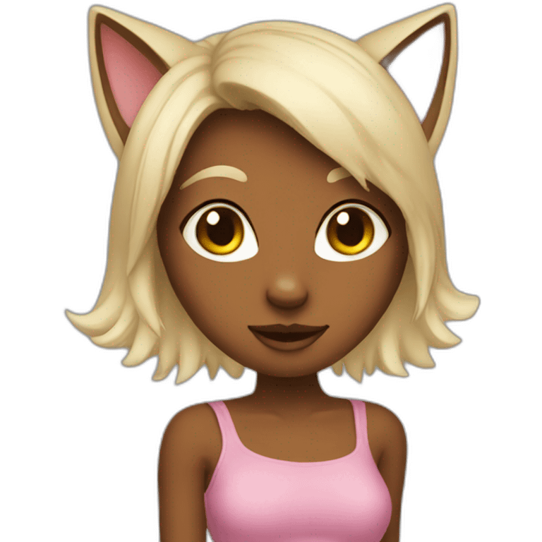 Sexy cat girl emoji