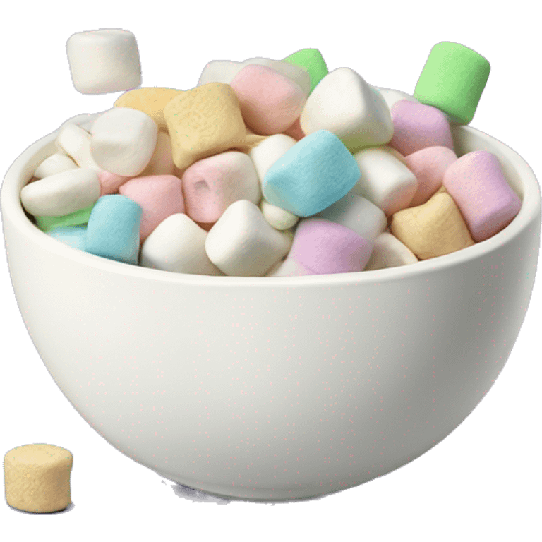 bowl full of Lucky charms marshmallows ￼￼ emoji