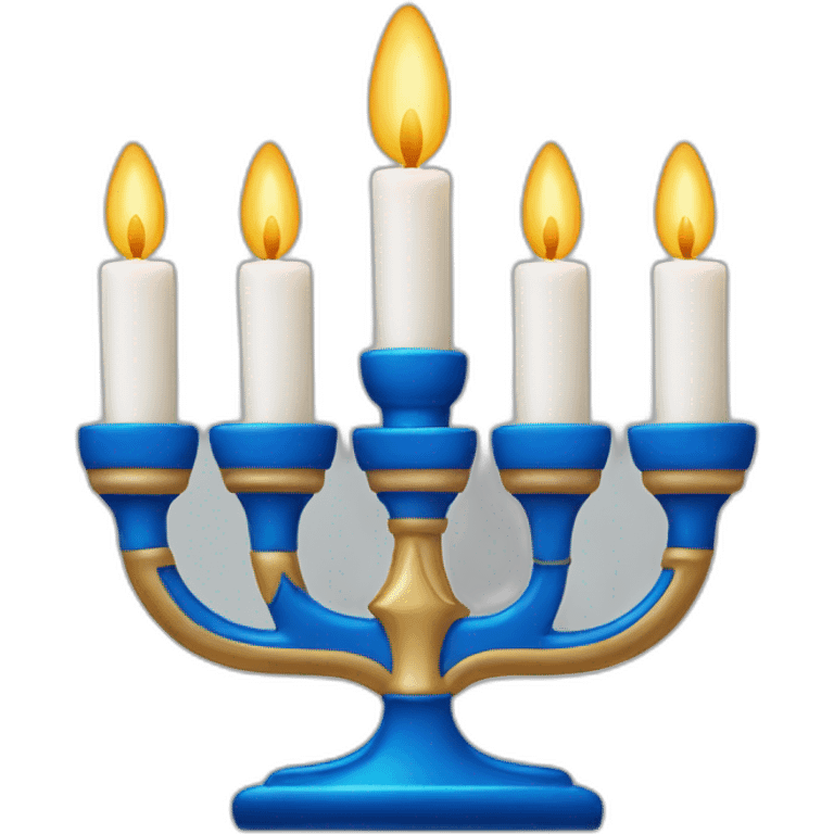 Hanukkah menorah emoji