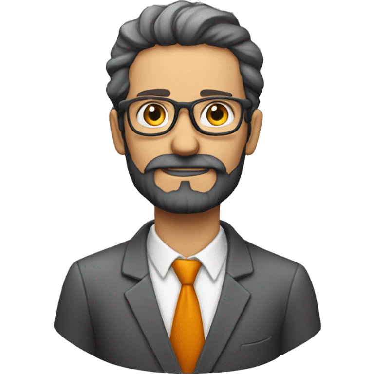 profesor pelirrojo con barba emoji