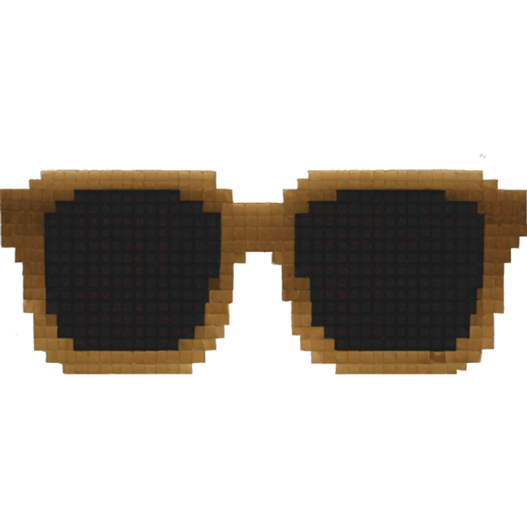 pixelated glasses emoji